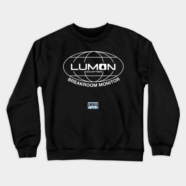 Severance- Lumon Break Room Monitor Crewneck Sweatshirt by ocsling